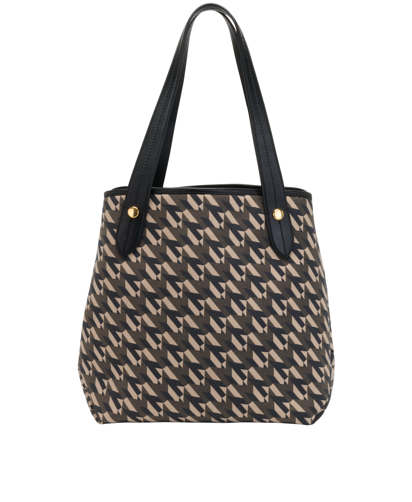 M Collection, &pound;395, Handbags, Black/Cream, Fabric, Back view